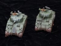 British Paras  (5 of 16)  Plastic soldier company 75mm shermans, look nice though did not enjoy assembling them and they are a bit small
